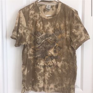 Company 81 men’s short sleeve Beige color printed Tshirt size medium